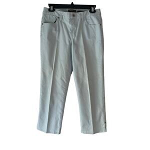 Eddie Bauer Women's Size 6 Stretch Light Blue Chino Capri‎ Pants